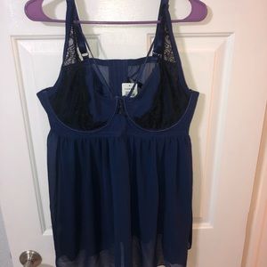 Navy blue & black lingerie